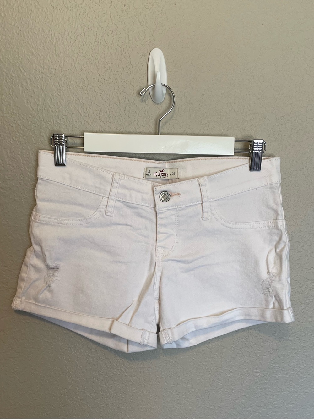Hollister White Shorts
